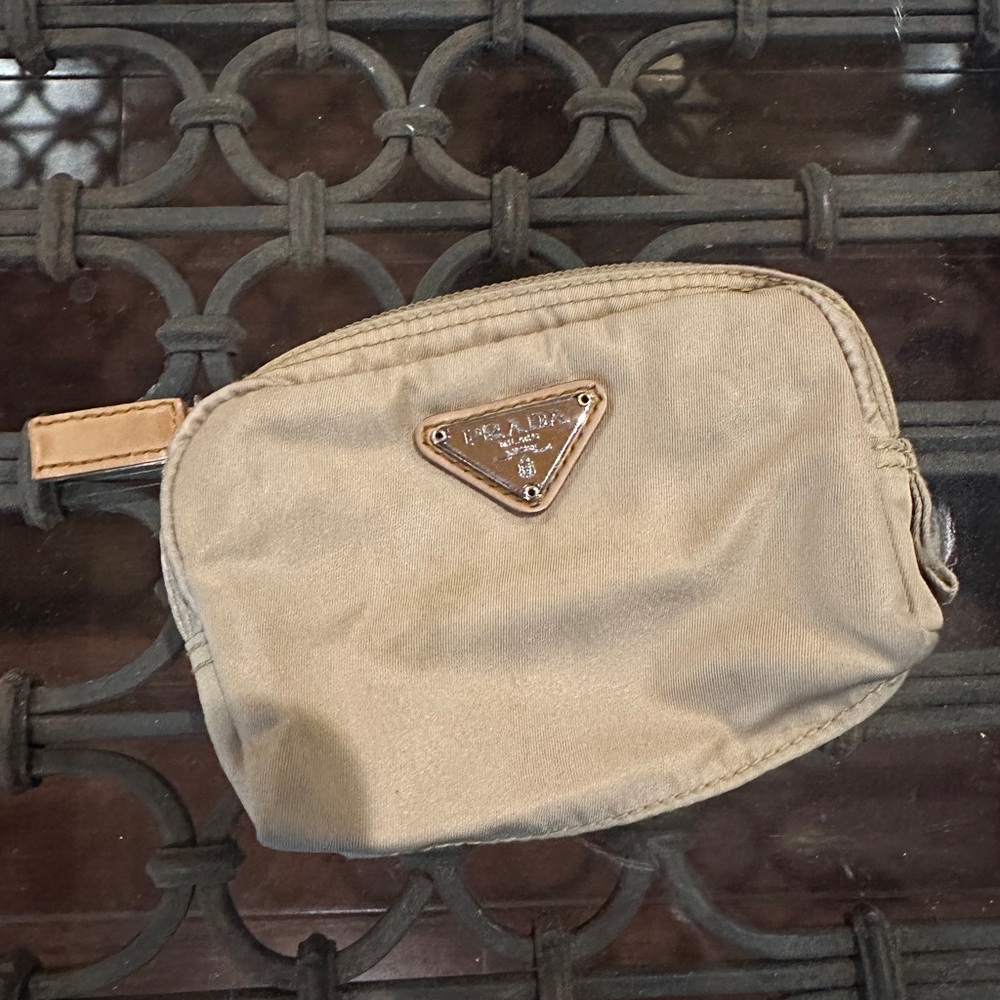 Prada re-nylon necessaire coin wallet